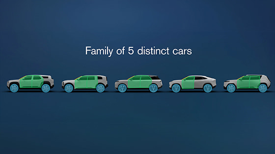 Family of 5 distinct cars Family of 5 distinct cars