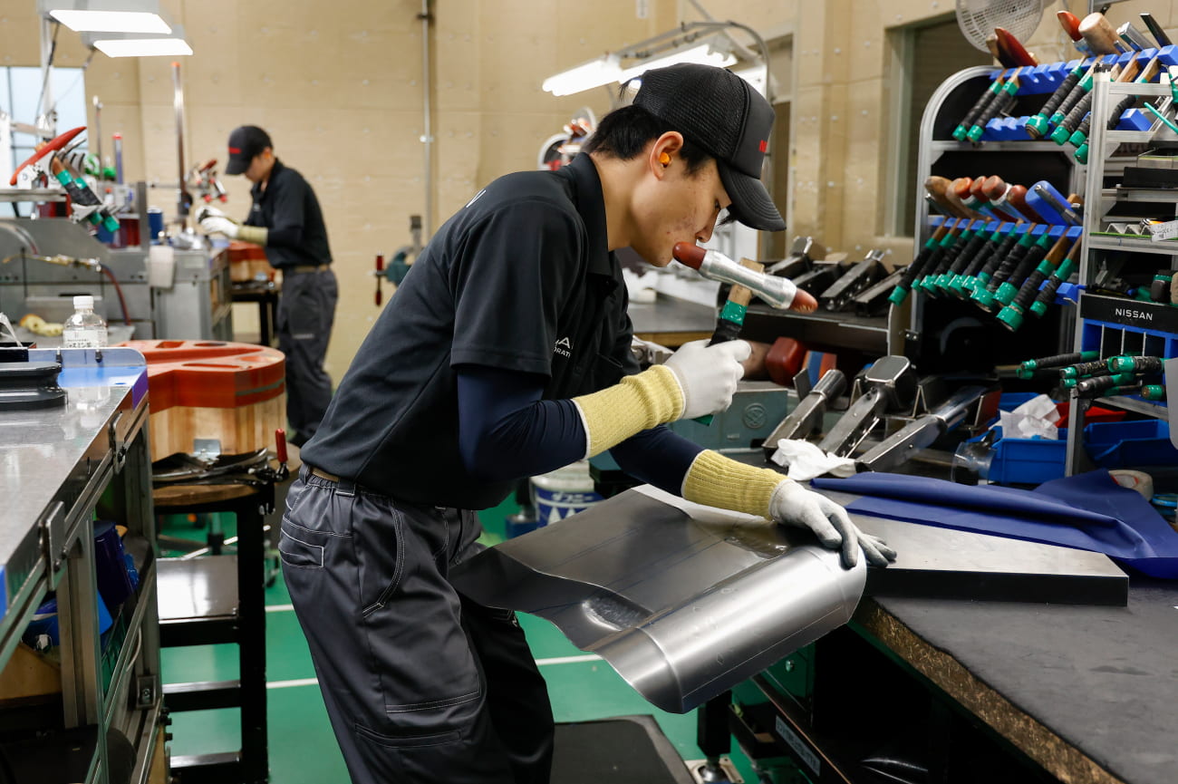 Then comes the core of the training: eight-hour days spent shaping metal Then comes the core of the training: eight-hour days spent shaping metal